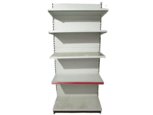 Купить Стеллаж торговый белый 100х50 200