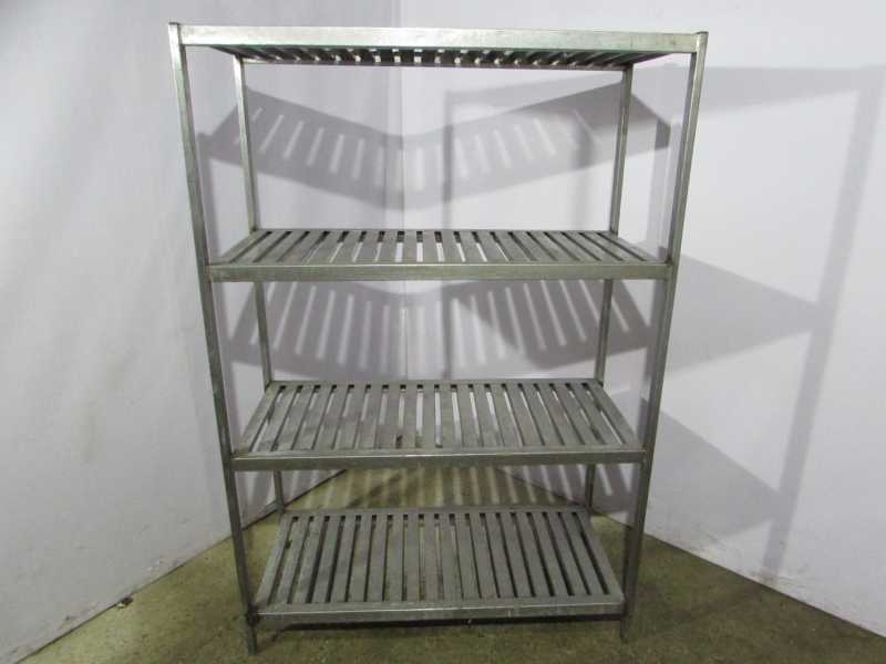 Как выбрать стеллаж для кафе и ресторана. Стеллаж нержавейка сварной 100/55/176 4 полки — решетка.