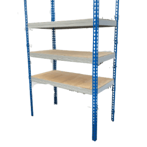 Стеллаж складской мкф 157/78/(250,280,300) 2 стойки 3 полки