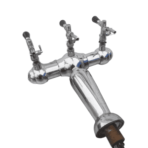 Пивная башня на 3 сорта хром