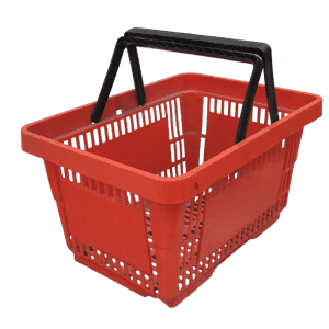 Купить Корзина пластиковая покупательская оранжевая