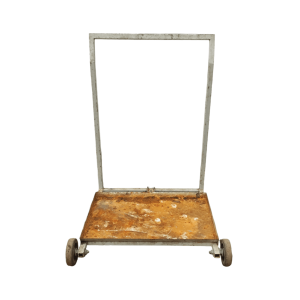 Тележка платформенная 3 колеса 100/64/77 белая