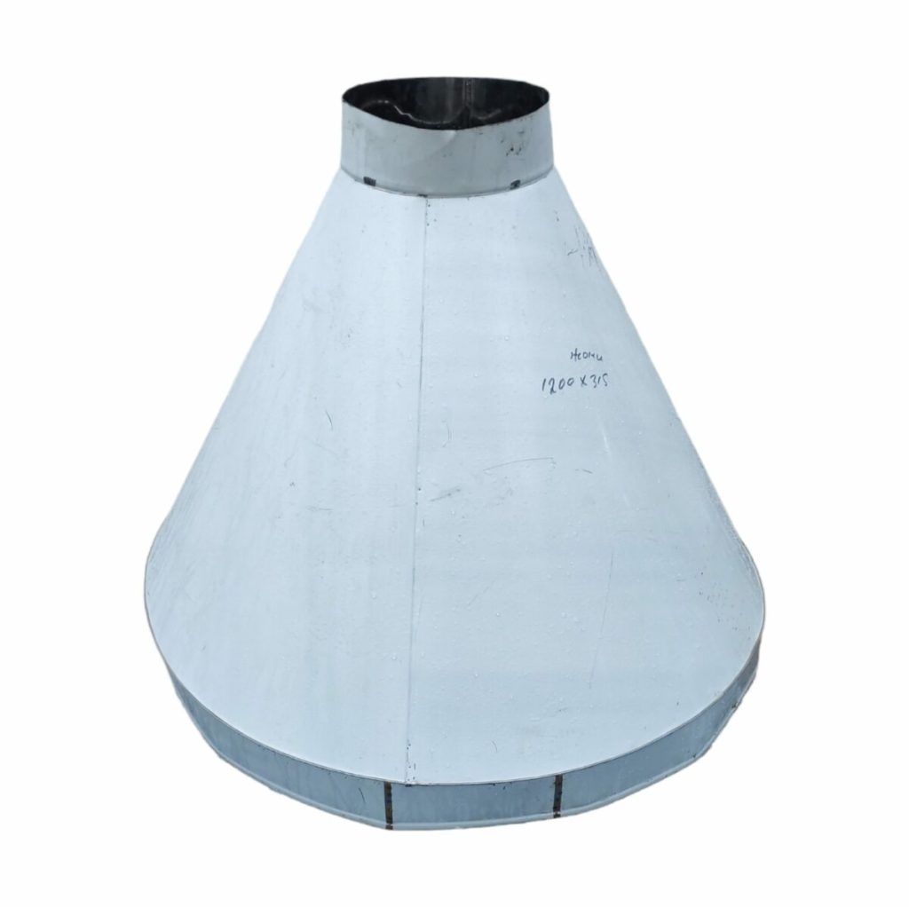 Зонт вытяжной островной круглый