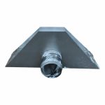 Зонт вытяжной пристенный трапеция