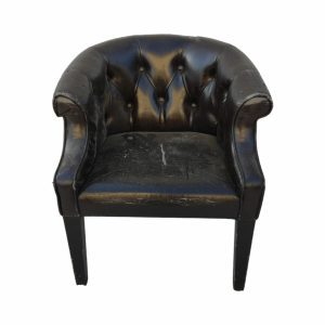 Кресло Ричмонд черное кожзам