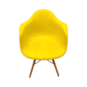 Кресло Эймс пластик желтый