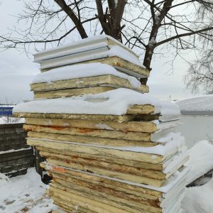 Сэндвич-панели ППУ 60мм куски