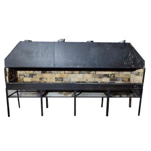 Мангал стальной 3.89/67/147.5 +вытяжной зонт стальной 3,89/59/71 4 отв д20