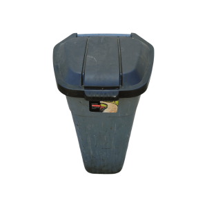 Бак для мусора Plast Team с крышкой на колесах цвет серый 110 л