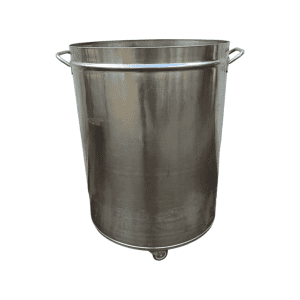 Бак нержавеющая сталь 90л д44 в64 на колесах с ручками