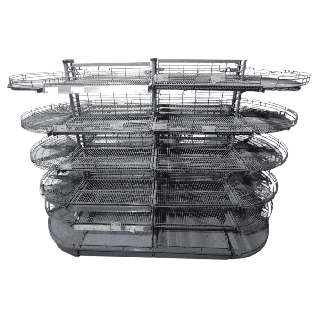 Стеллаж торговый островной