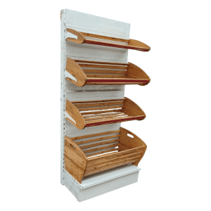 Стеллаж хлебный 100/226 сталь белый