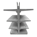 Стеллаж торговый островной