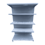 Стеллаж торговый пристенный