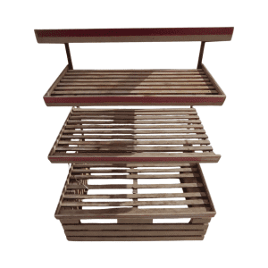 Овощной развал 127/88/177 сталь/дерево 4 полки