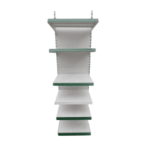 Стеллаж торговый белый 68/225 6п46