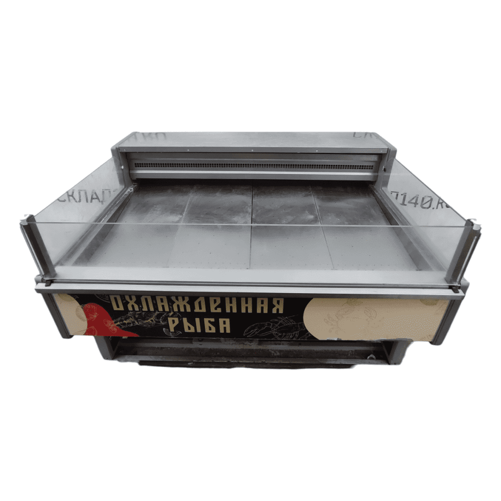 Витрина холодильная рыба на льду Carboma GC110 SP