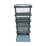 Стеллаж торговый островной сетчатый
