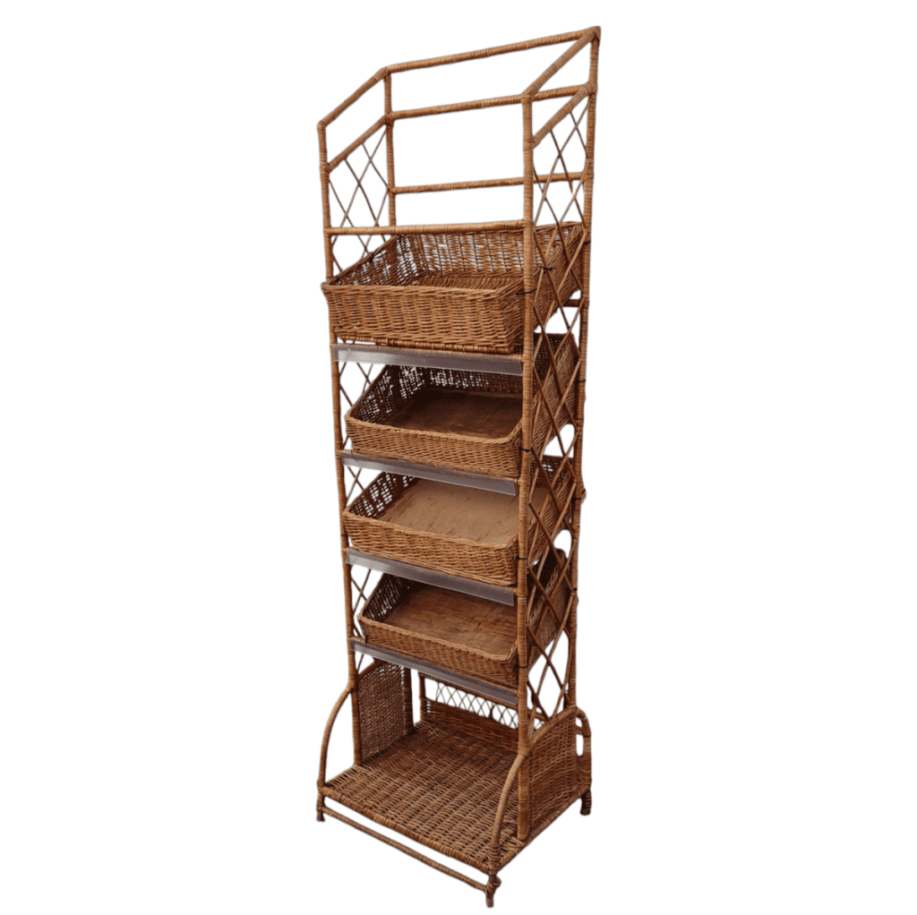 Стойка торговая плетенная для выкладки хлеба