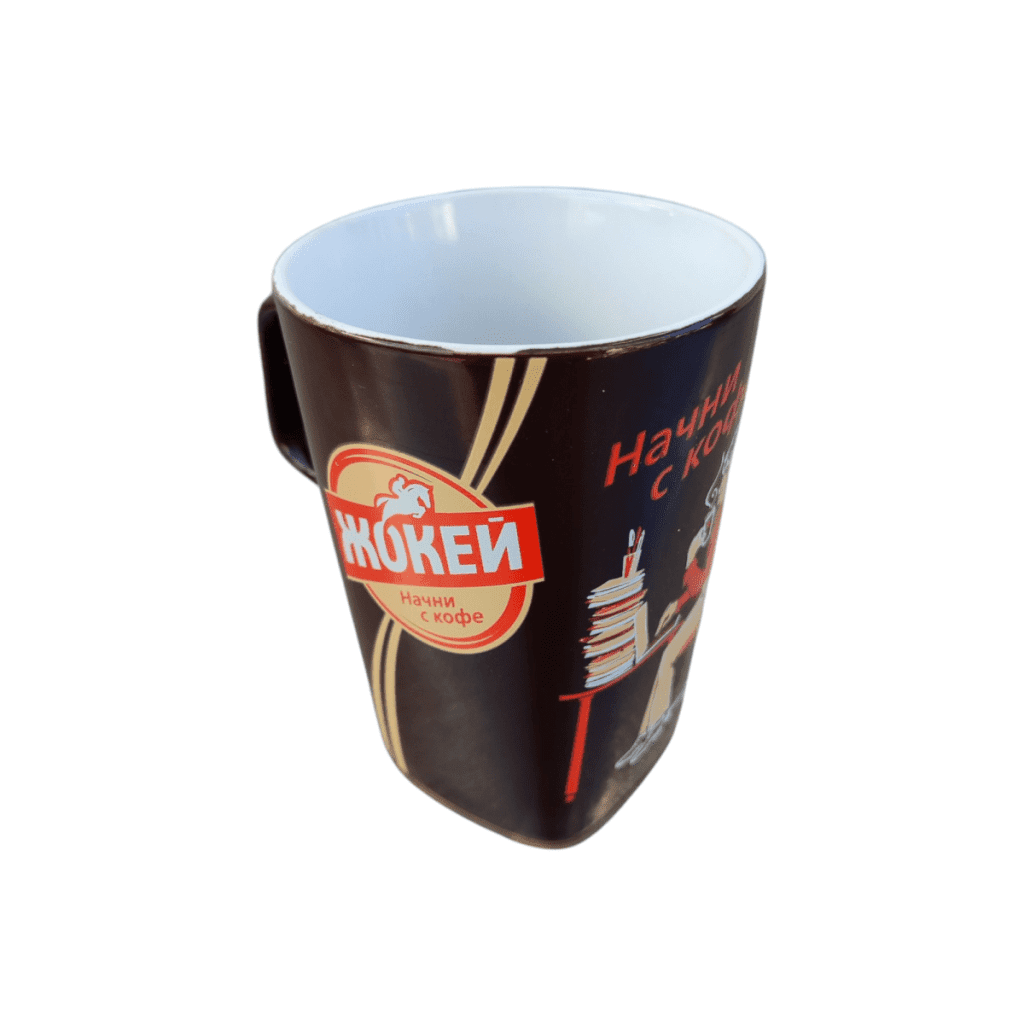 Кружка жокей коричневая