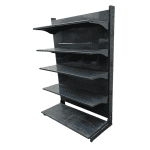 Стеллаж торговый серый