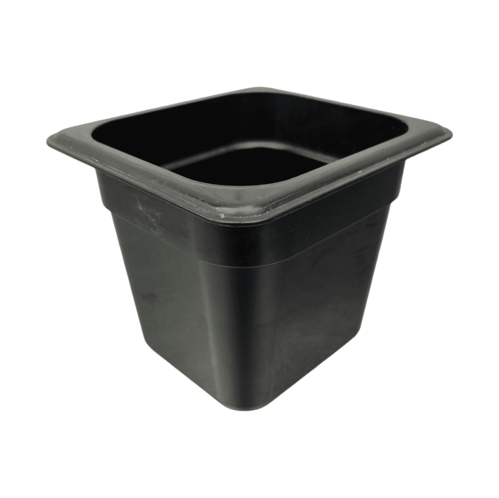 Гастроемкость черный пластик GN 1/6 150 мм
