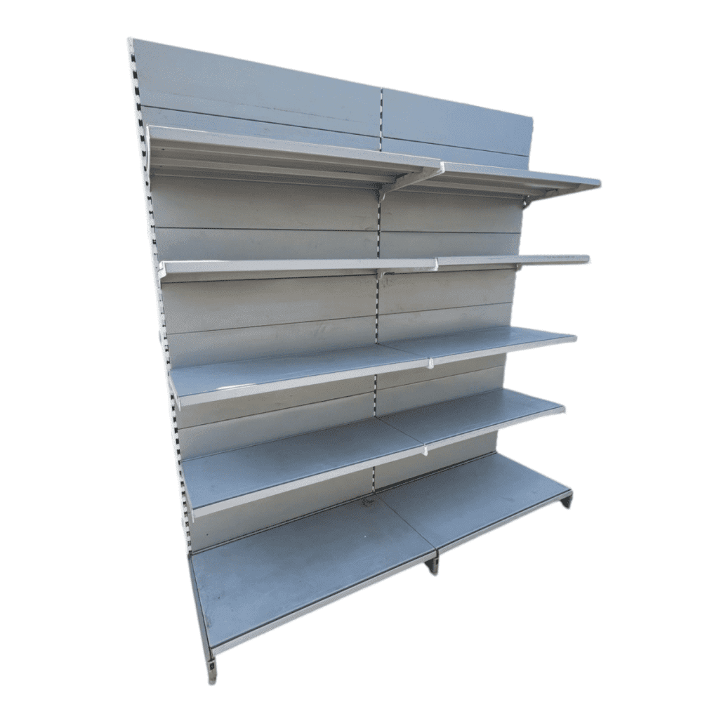 Стеллаж торговый пристенный торцевой