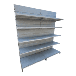 Стеллаж торговый пристенный торцевой