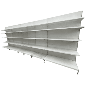 Стеллаж торговый пристенный линия 585 см (тип 33)