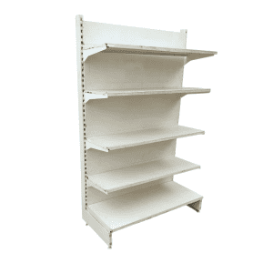 Стеллаж торговый белый 128/203 4п40 основание 60