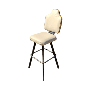 Стул барный поворотный Либра кожзам белый