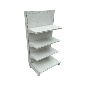 Стеллаж торговый прикассовый серый 70/132 3п31 основание 50