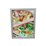 Дверь стеклопакет серая