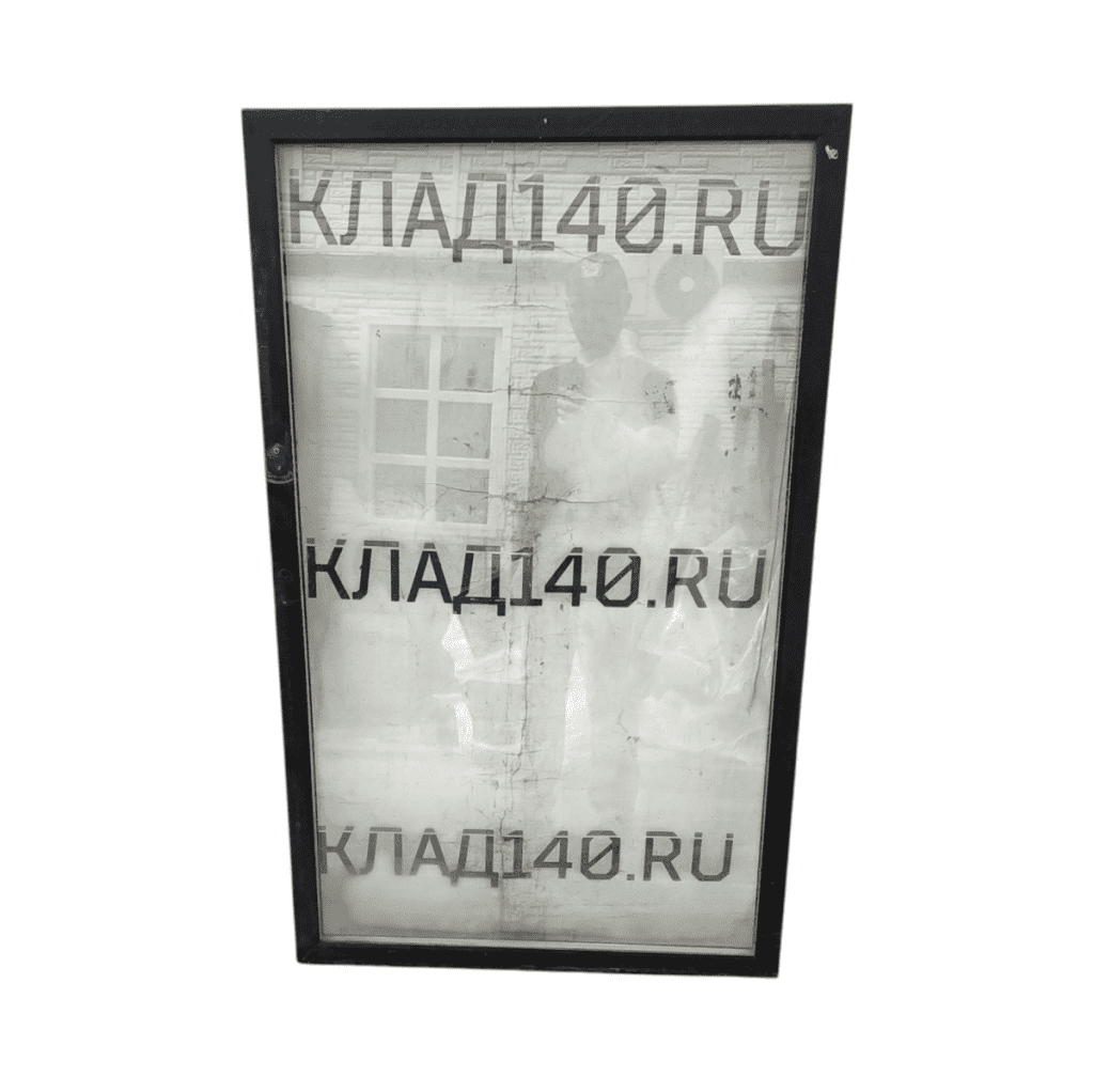 Дверь стеклопакет черная