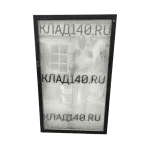 Дверь стеклопакет черная