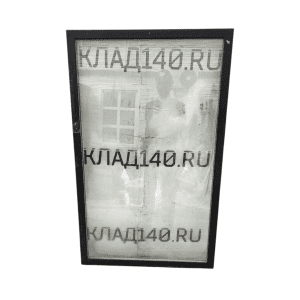 Дверь стеклопакет черная (78,5/126,5/3,5)