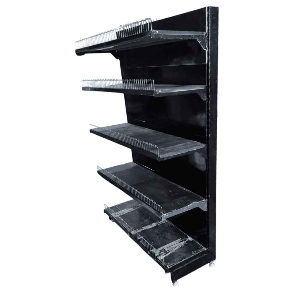Стеллаж торговый черный