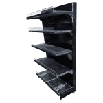 Стеллаж торговый черный