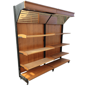 Стеллаж хлебный 254/231 сталь черный орех