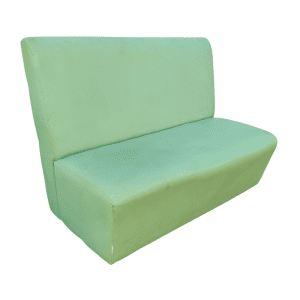 Диван Альфа 120 зеленый кожа