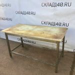 Стол разделочный 150/70/85 ноги нержавейка столешница полипропилен