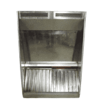 Вытяжной зонт с жироуловителями 100х140