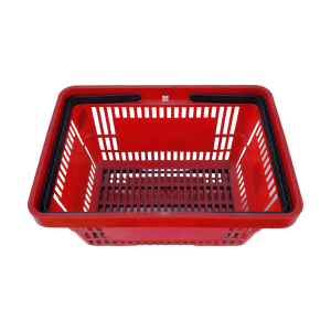 Корзина пластиковая покупательская красная