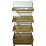 Стеллаж хлебный 100/230 сталь белый