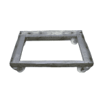 Транспортная тележка на колесах нержавейка 80/60