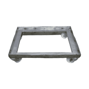 Транспортная тележка на колесах нержавейка 80/60