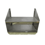 Полка навесная нержавейка 2 уровня 80/40/60 Hicold