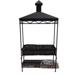 Мангал стальной 120/39/200 с козырьком