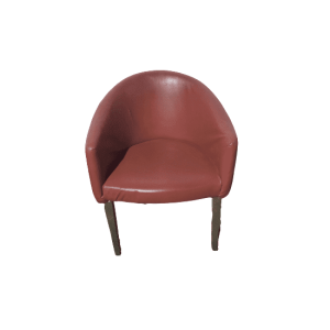 Кресло Оскар красный кожзам