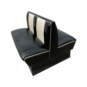Диван Ретро 122 черный эко кожа